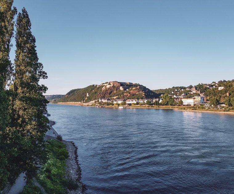 Koblenz Festung Ehrenbreitstein Rheinanlagen