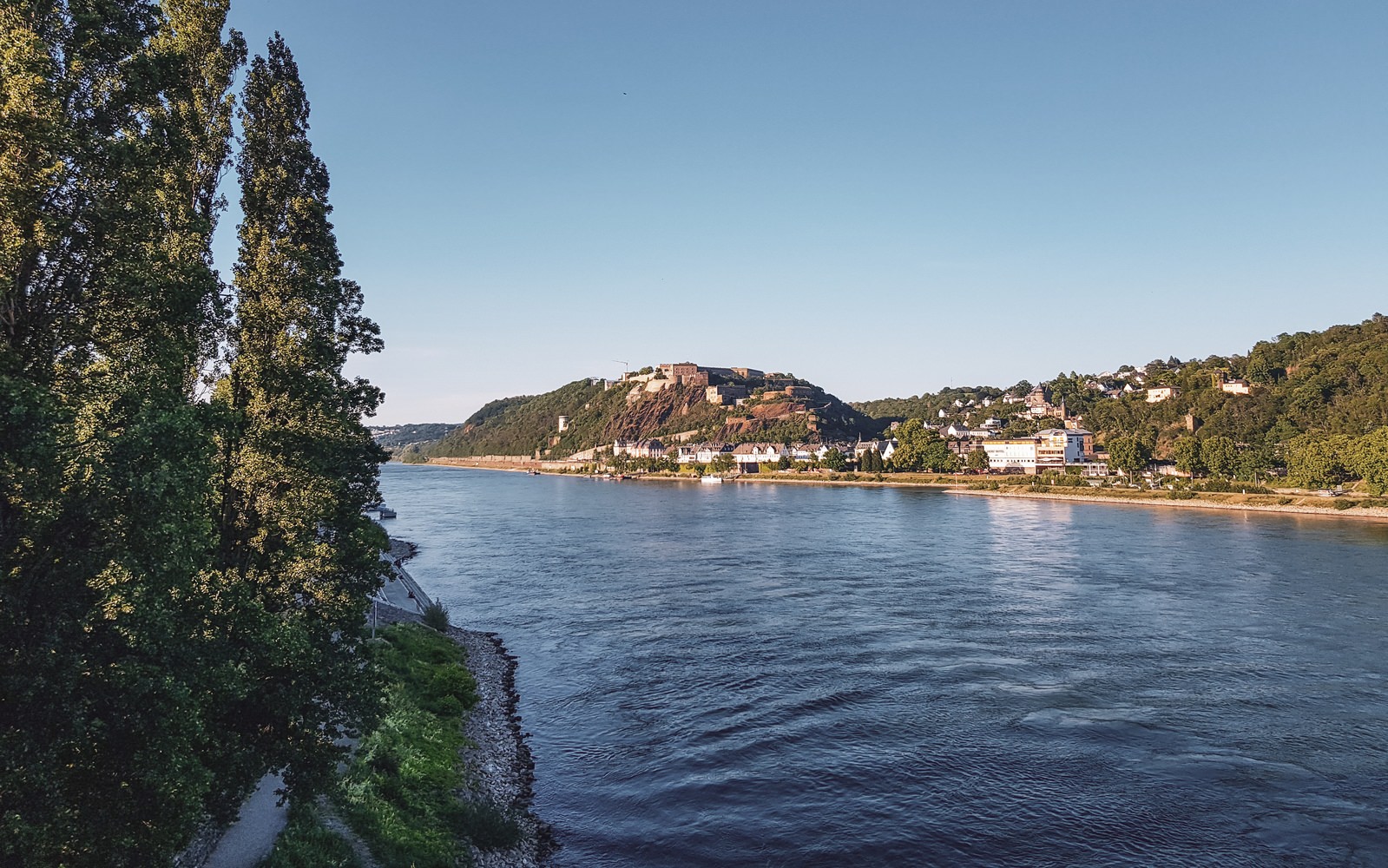 Koblenz Festung Ehrenbreitstein Rheinanlagen