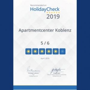holidaycheck-empfehlung-apartmentcenter-koblenz-2019