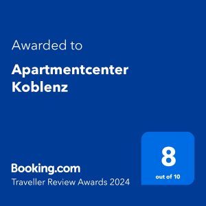 Apartmentcenter-Koblenz-Auszeichnung-Bewertungen Apartment Koblenz Auszeichnung